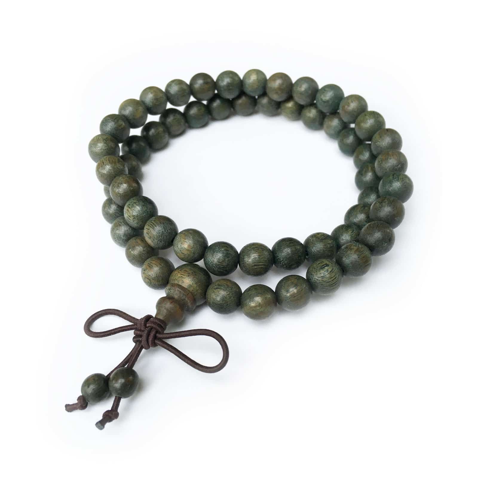 Green Sandalwood Mala 54 Beads